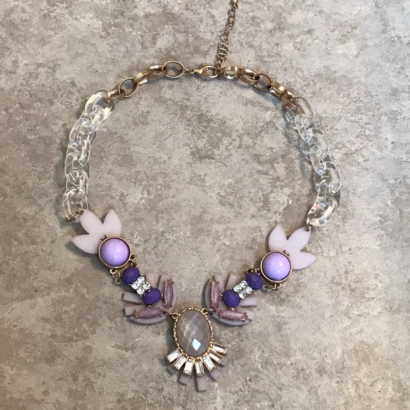 The Limited Jewelry - The Limited Purple Gem Statement Necklace
